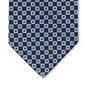 Comm 'Na Catena - Motivo Fiorellini, Cerchi, Catene - Cravatta 3 pieghe 100% Seta  - Made In Italy
