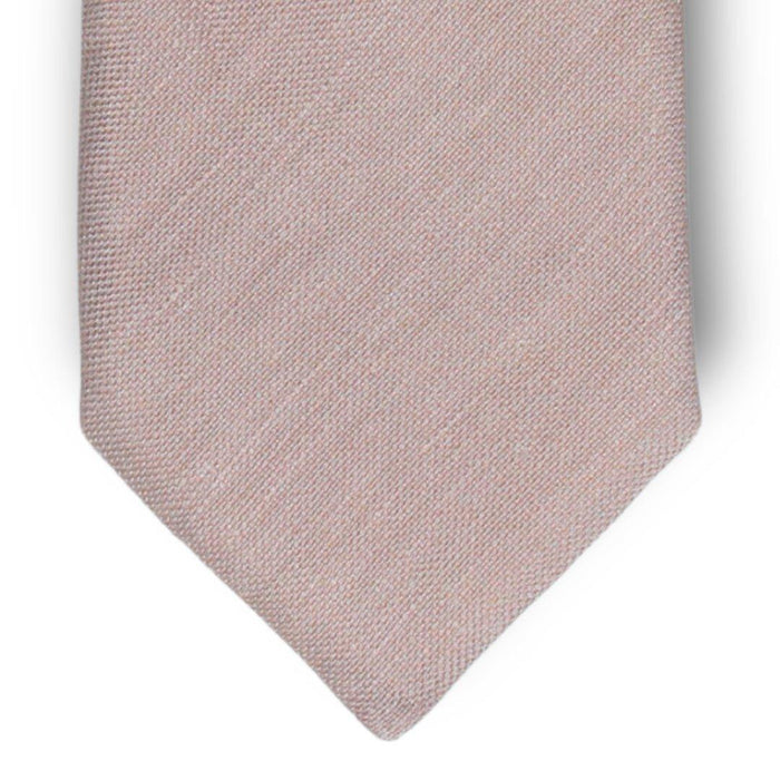 Ghiaccio - Tinta Unita - Cravatta 3 pieghe 100% Lino - Made In Italy