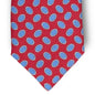 Ellisse - Motivo Cerchi - Cravatta 3 pieghe 100% Lino - Made In Italy